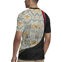 Belgium Rugby Jersey with Grand Place Brussels Art Nouveau Floral Spirit