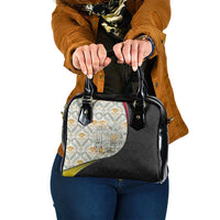 Belgium Shoulder Handbag with Grand Place Brussels Art Nouveau Floral Spirit