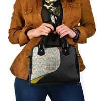 Belgium Shoulder Handbag with Grand Place Brussels Art Nouveau Floral Spirit