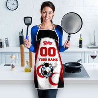 Personalized Turkey Football Grey Wolf Apron Turkish Mascot Soccer Ball Burst