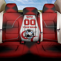 Personalized Turkey Football Grey Wolf Back Car Seat Cover Turkish Mascot Soccer Ball Burst