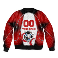 Personalized Turkey Football Grey Wolf Bomber Jacket Turkish Mascot Soccer Ball Burst