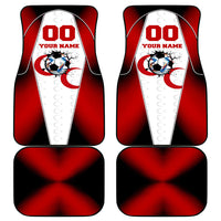 Personalized Turkey Football Grey Wolf Car Mats Turkish Mascot Soccer Ball Burst
