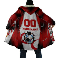 Personalized Turkey Football Grey Wolf Cloak Turkish Mascot Soccer Ball Burst