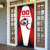Personalized Turkey Football Grey Wolf Door Cover Turkish Mascot Soccer Ball Burst
