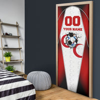 Personalized Turkey Football Grey Wolf Door Cover Turkish Mascot Soccer Ball Burst