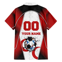 Personalized Turkey Football Grey Wolf Hawaiian Shirt Turkish Mascot Soccer Ball Burst