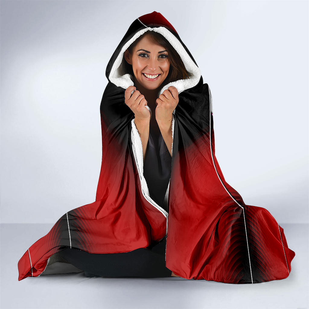 Personalized Turkey Football Grey Wolf Hooded Blanket Turkish Mascot Soccer Ball Burst