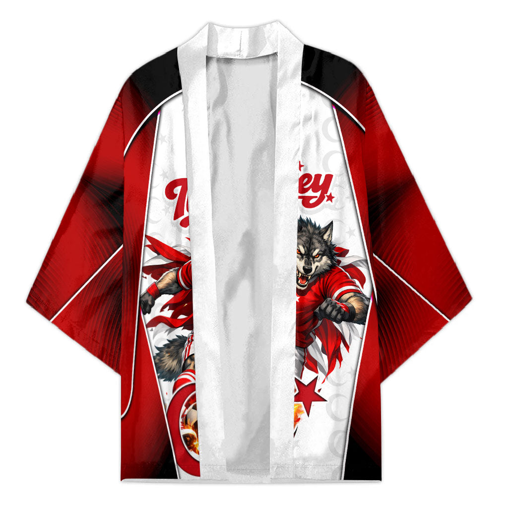 Personalized Turkey Football Grey Wolf Kimono Turkish Mascot Soccer Ball Burst