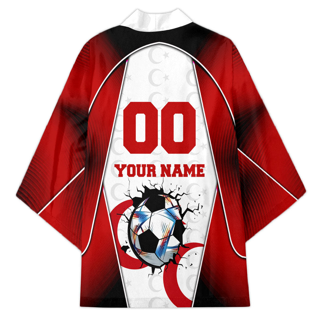 Personalized Turkey Football Grey Wolf Kimono Turkish Mascot Soccer Ball Burst