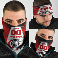 Personalized Turkey Football Grey Wolf Neck Gaiter Turkish Mascot Soccer Ball Burst