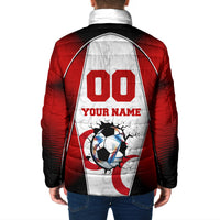 Personalized Turkey Football Grey Wolf Padded Jacket Turkish Mascot Soccer Ball Burst