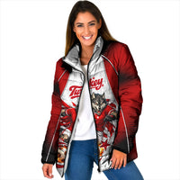 Personalized Turkey Football Grey Wolf Padded Jacket Turkish Mascot Soccer Ball Burst