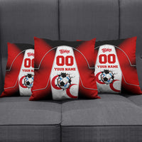 Personalized Turkey Football Grey Wolf Pillow Cover Turkish Mascot Soccer Ball Burst