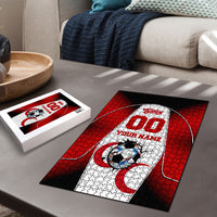 Personalized Turkey Football Grey Wolf Puzzle Turkish Mascot Soccer Ball Burst