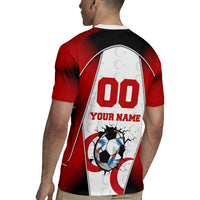 Personalized Turkey Football Grey Wolf Rugby Jersey Turkish Mascot Soccer Ball Burst