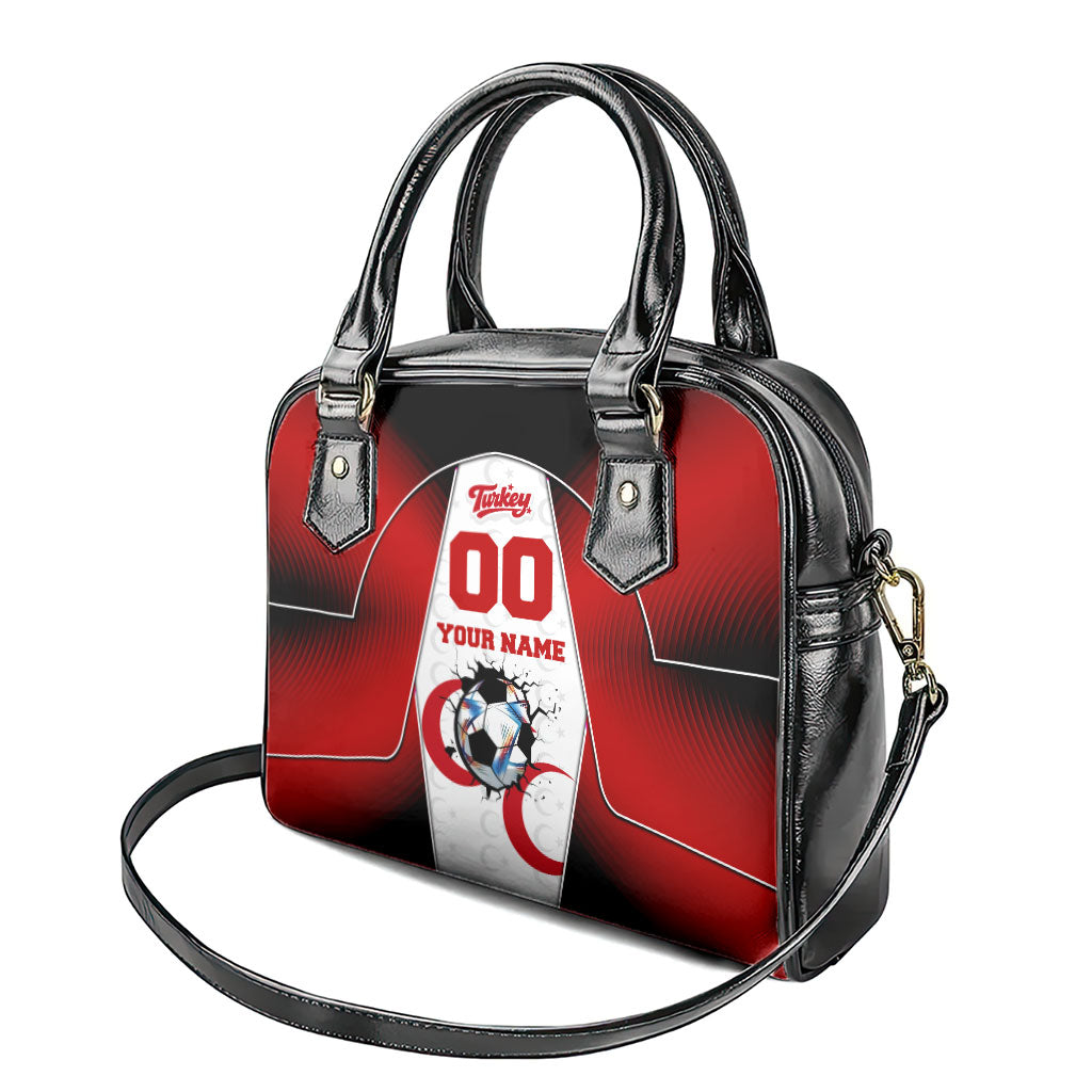 Personalized Turkey Football Grey Wolf Shoulder Handbag Turkish Mascot Soccer Ball Burst