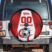 Personalized Turkey Football Grey Wolf Spare Tire Cover Turkish Mascot Soccer Ball Burst