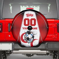Personalized Turkey Football Grey Wolf Spare Tire Cover Turkish Mascot Soccer Ball Burst