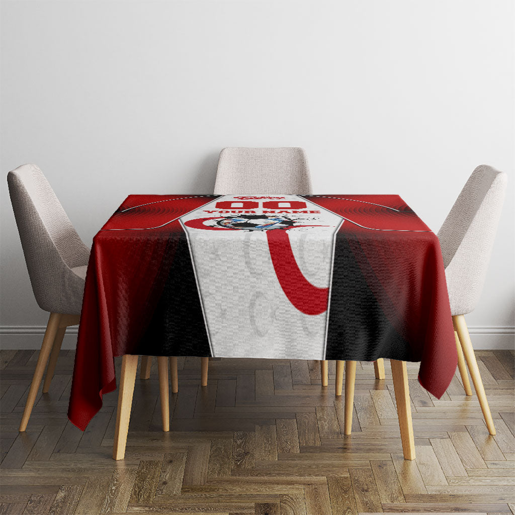 Personalized Turkey Football Grey Wolf Tablecloth Turkish Mascot Soccer Ball Burst