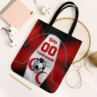 Personalized Turkey Football Grey Wolf Tote Bag Turkish Mascot Soccer Ball Burst