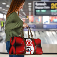 Personalized Turkey Football Grey Wolf Travel Bag Turkish Mascot Soccer Ball Burst