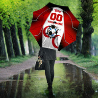Personalized Turkey Football Grey Wolf Umbrella Turkish Mascot Soccer Ball Burst