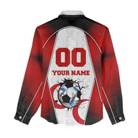 Personalized Turkey Football Grey Wolf Women Casual Shirt Turkish Mascot Soccer Ball Burst