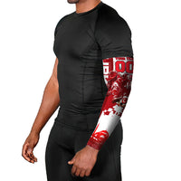 Personalized Turkey Football Arm Sleeves Turkish Flag Grey Wolf Skyline