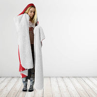 Personalized Turkey Football Hooded Blanket Turkish Flag Grey Wolf Skyline