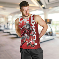Personalized Turkey Football Men Tank Top Turkish Flag Grey Wolf Skyline
