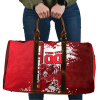 Personalized Turkey Football Travel Bag Turkish Flag Grey Wolf Skyline