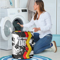 Personalized Germany Football 2026 Eagle Mascot Laundry Basket German Flag Heritage - Soccer Ball Burst