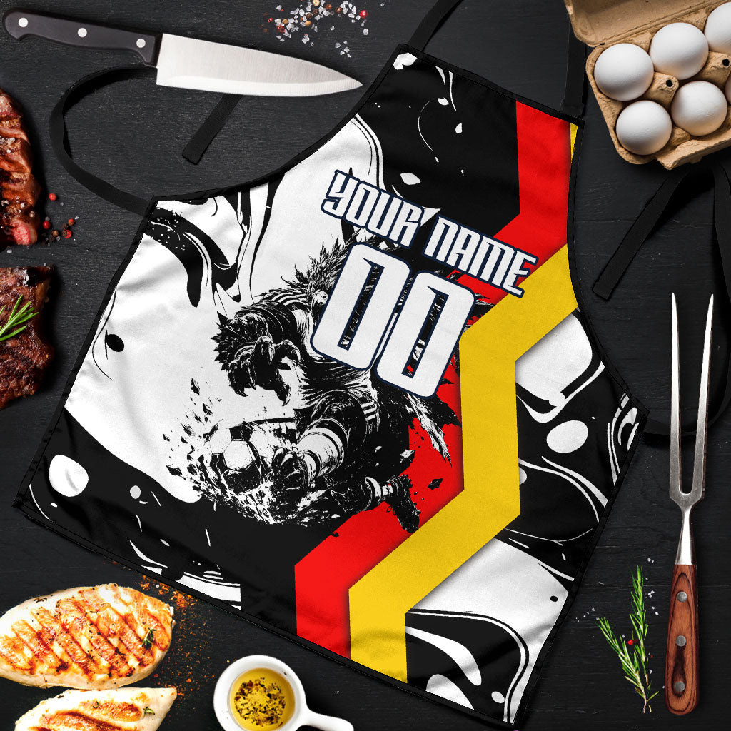 Personalized Germany Football 2026 Eagle Mascot Apron German Flag Heritage - Soccer Ball Burst