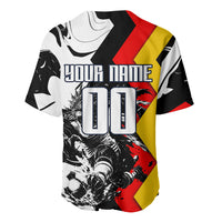 Personalized Germany Football 2026 Eagle Mascot Baseball Jersey German Flag Heritage - Soccer Ball Burst