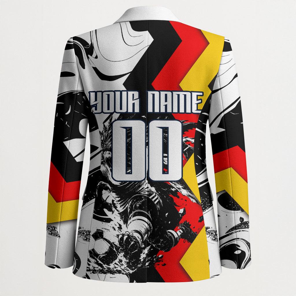 Personalized Germany Football 2026 Eagle Mascot Blazer German Flag Heritage - Soccer Ball Burst