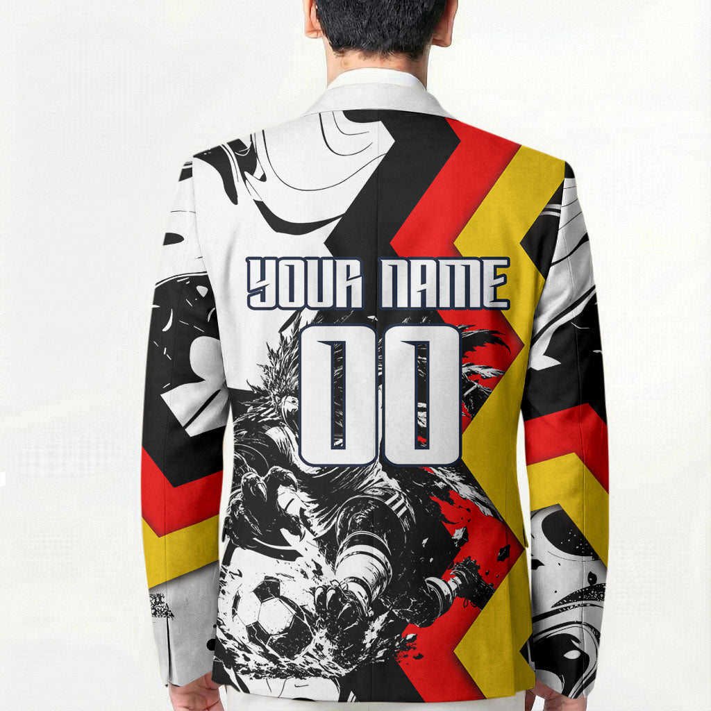 Personalized Germany Football 2026 Eagle Mascot Blazer German Flag Heritage - Soccer Ball Burst