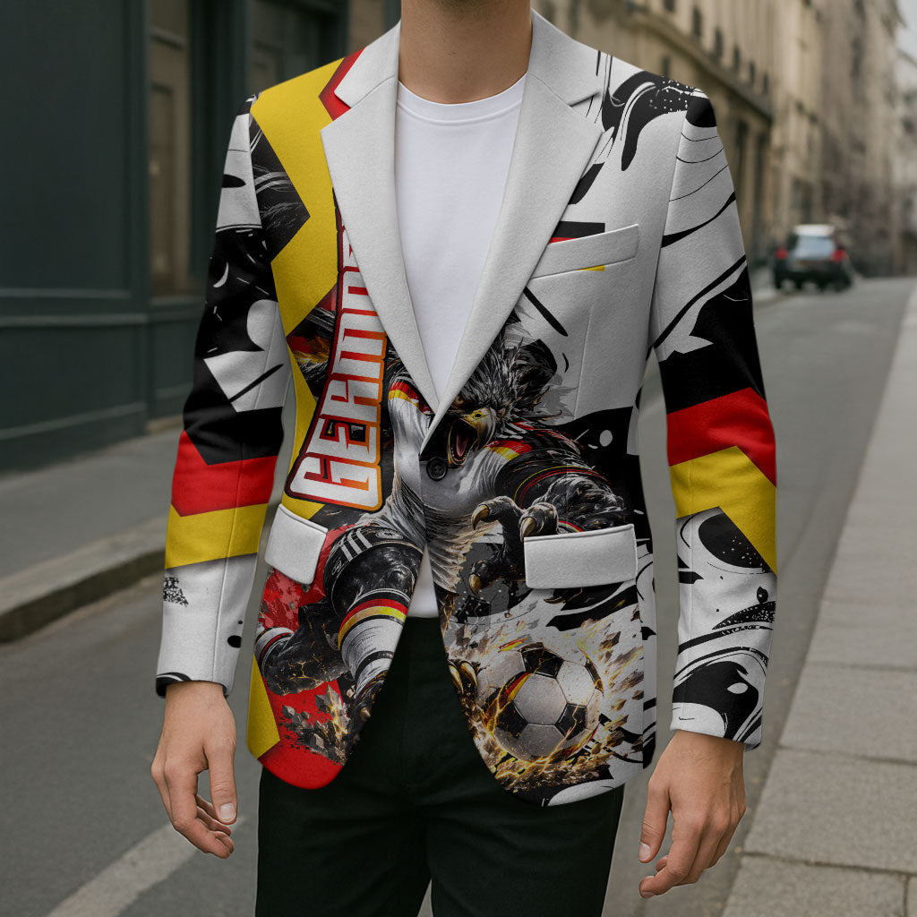 Personalized Germany Football 2026 Eagle Mascot Blazer German Flag Heritage - Soccer Ball Burst