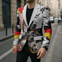 Personalized Germany Football 2026 Eagle Mascot Blazer German Flag Heritage - Soccer Ball Burst