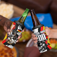 Personalized Germany Football 2026 Eagle Mascot 4 in 1 Can Cooler Tumbler German Flag Heritage - Soccer Ball Burst