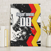 Personalized Germany Football 2026 Eagle Mascot Canvas Wall Art German Flag Heritage - Soccer Ball Burst