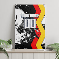 Personalized Germany Football 2026 Eagle Mascot Canvas Wall Art German Flag Heritage - Soccer Ball Burst