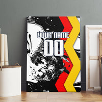 Personalized Germany Football 2026 Eagle Mascot Canvas Wall Art German Flag Heritage - Soccer Ball Burst