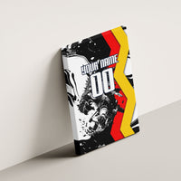 Personalized Germany Football 2026 Eagle Mascot Canvas Wall Art German Flag Heritage - Soccer Ball Burst