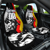 Personalized Germany Football 2026 Eagle Mascot Car Seat Cover German Flag Heritage - Soccer Ball Burst