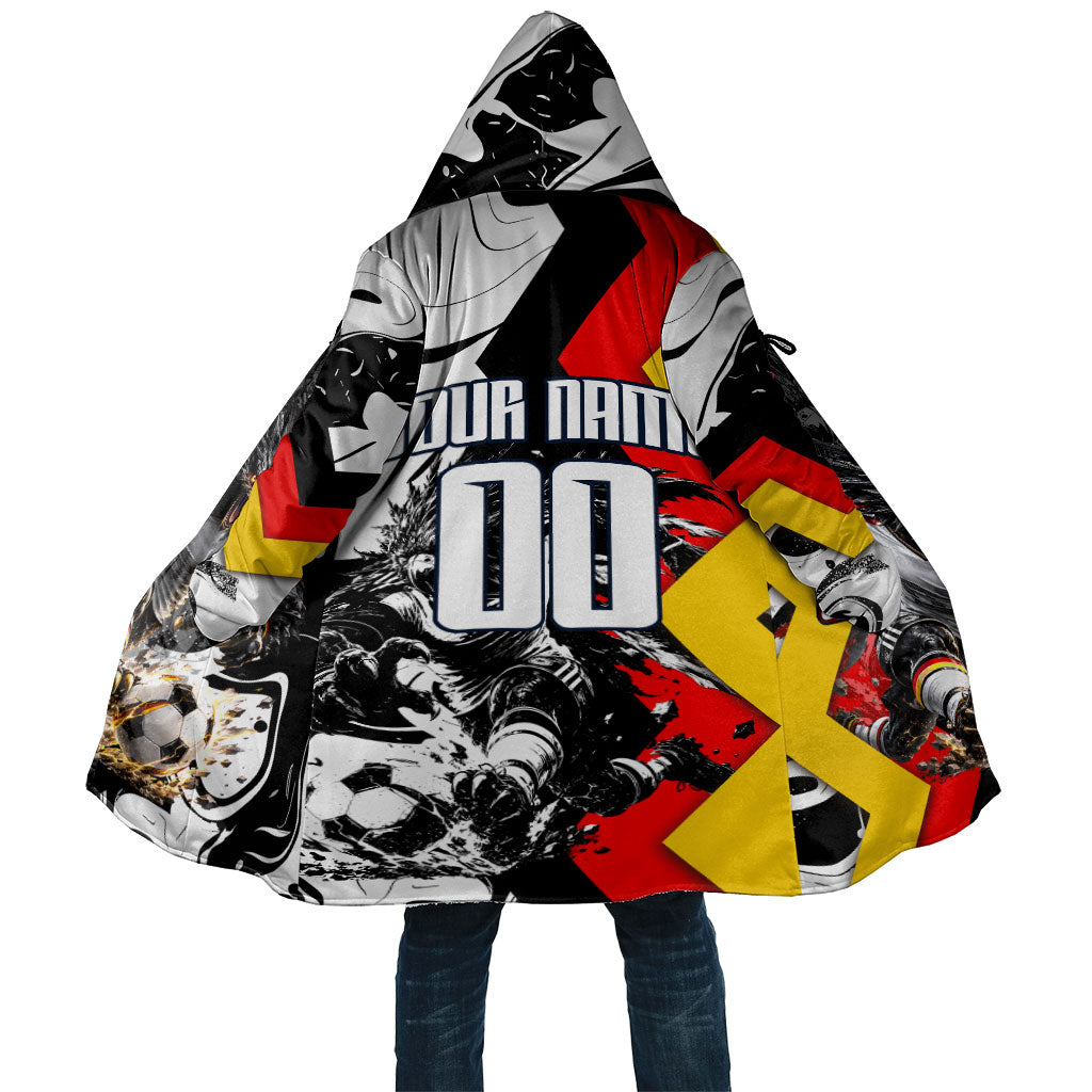 Personalized Germany Football 2026 Eagle Mascot Cloak German Flag Heritage - Soccer Ball Burst