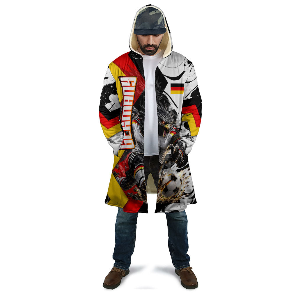 Personalized Germany Football 2026 Eagle Mascot Cloak German Flag Heritage - Soccer Ball Burst