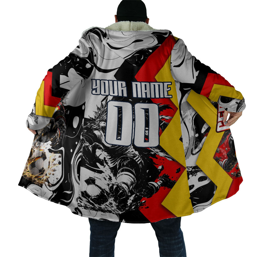 Personalized Germany Football 2026 Eagle Mascot Cloak German Flag Heritage - Soccer Ball Burst