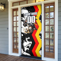 Personalized Germany Football 2026 Eagle Mascot Door Cover German Flag Heritage - Soccer Ball Burst