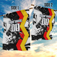 Personalized Germany Football 2026 Eagle Mascot Garden Flag German Flag Heritage - Soccer Ball Burst